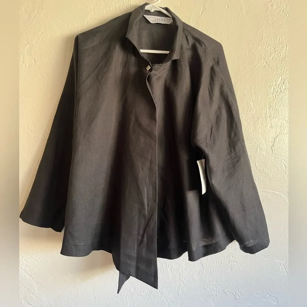 Itemz Linen jacket. One size fits most. New with tags - Picture 1 of 7